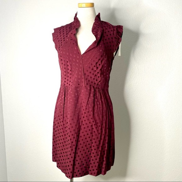 NWT Sandro Jasmine Polka Dot Print Mini Dress - Picture 5 of 8